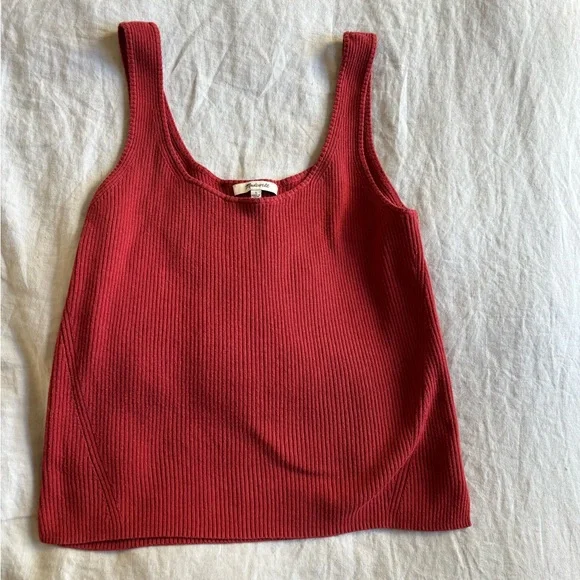 Madewell Ribbed Sweater Tank - Size Large - Picture 3 of 4